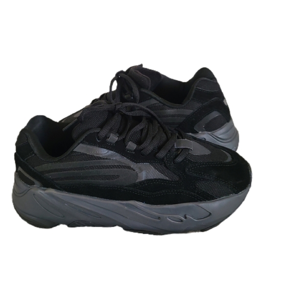 ADIDAS YEEZY ORTHOLITE APE 07/20 BLACK SNEAKERS - Picture 6 of 9